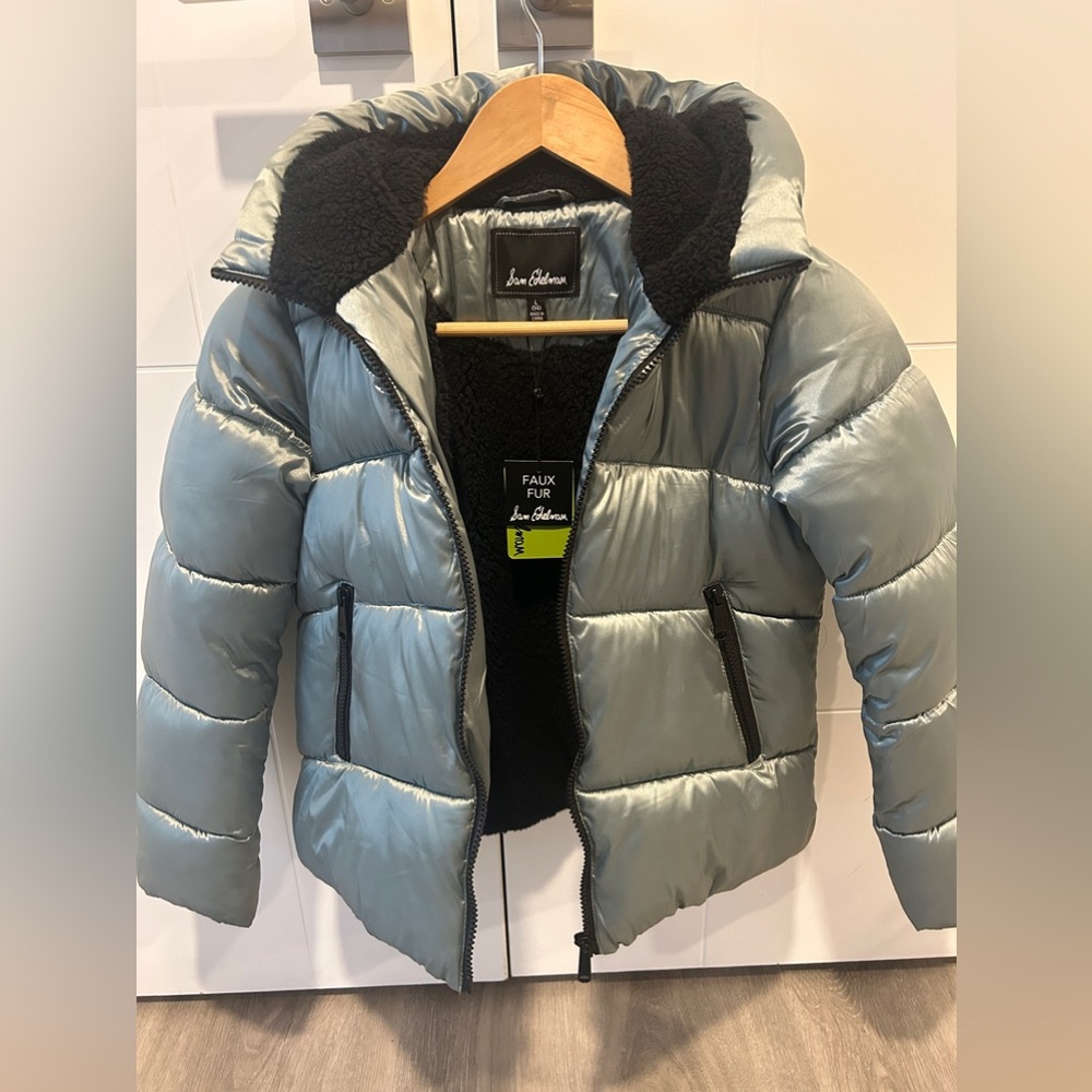 SAM EDELMAN Girl’s Crystal Puffer Jacket Size Youth Large (14-16)
